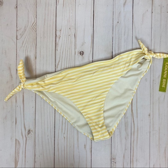 Gianni Bini Other - Gianni Bini Tropical Lemons Striped Tie‎ Side Pant